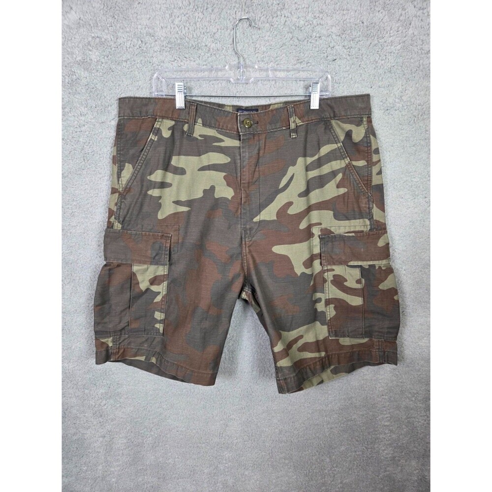 Levi's Carrier Camo Cargo Shorts Mens 38 (40x9) Army Green Brown Outdoor